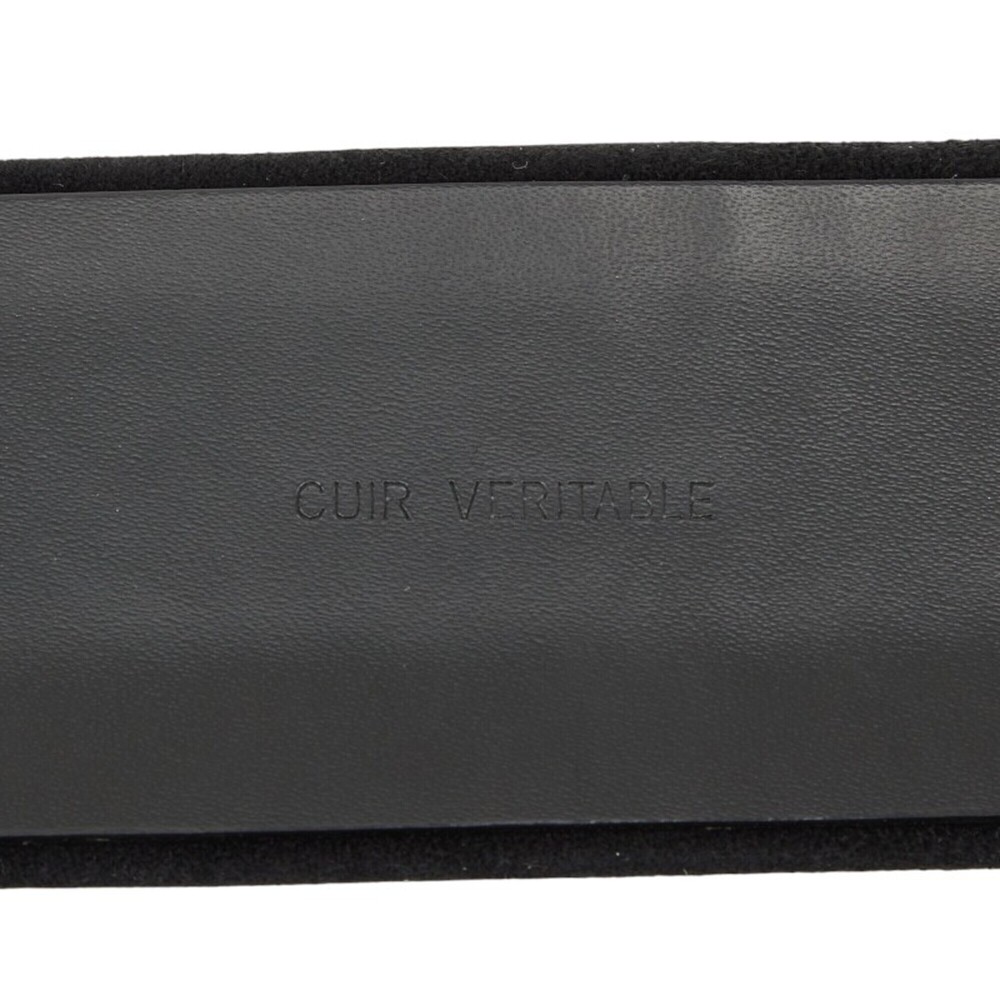 Chanel belt, size 80 (32), black suede, with colored stones, for women. - Picture 7 of 7